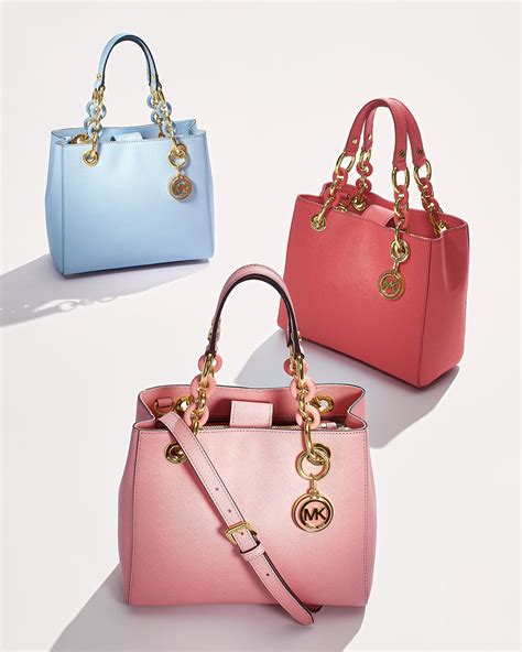 michael kors cynthia satchel small|michael kors handbags small tote.